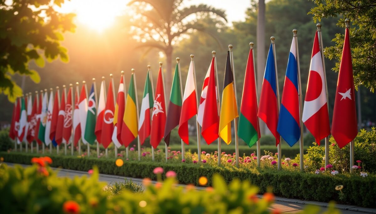 L'intégrale des drapeaux du monde orchestrée en ordre alphabétique